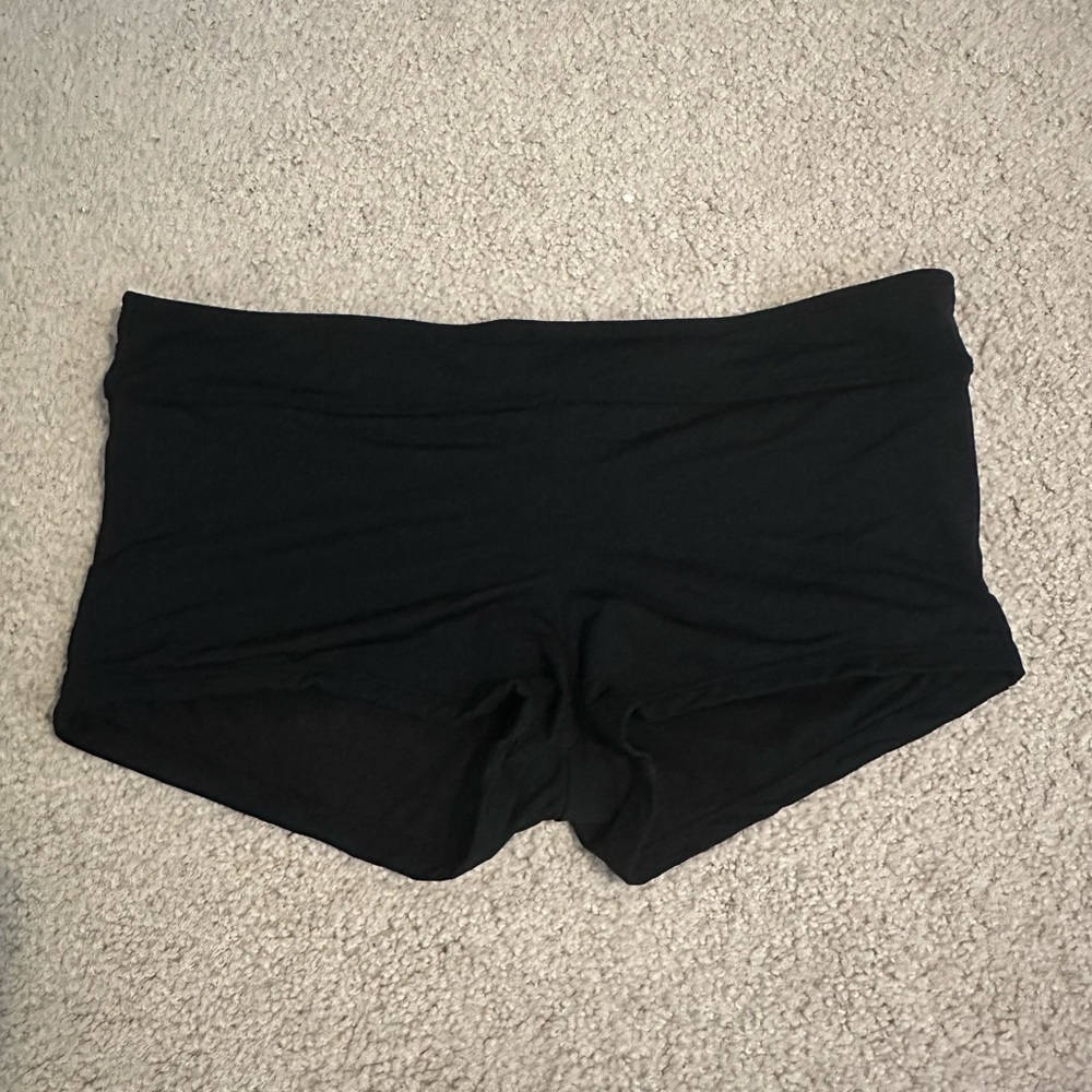 Girls black swim shorts